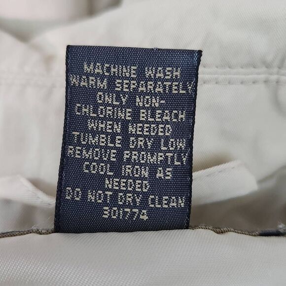 Banana Republic Men's Cream Zip-Up Jacket Size Large Cream Preppy Jacket - Picture 8 of 9